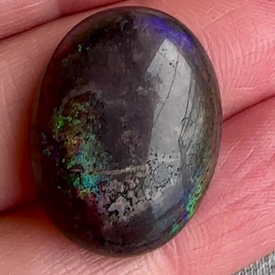 Opal Essence Australian Treated Andamooka Matrix multicolored Unset Pendant opal 