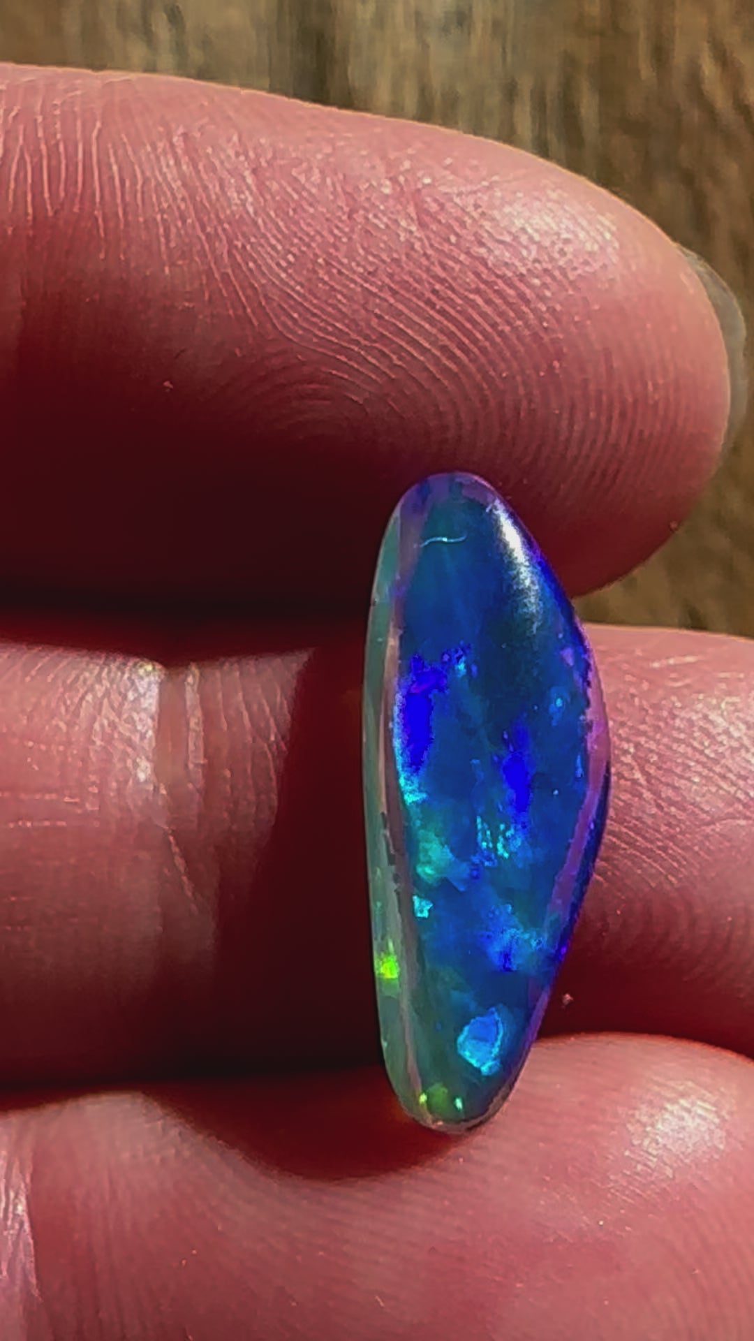 Australian Skinny Shell Crystal Solid Opal 20 x 8 mm 2.1 cts