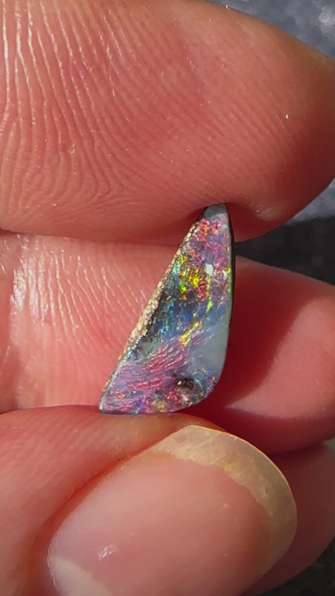 Australian Queensland Boulder Opal Cut Stone