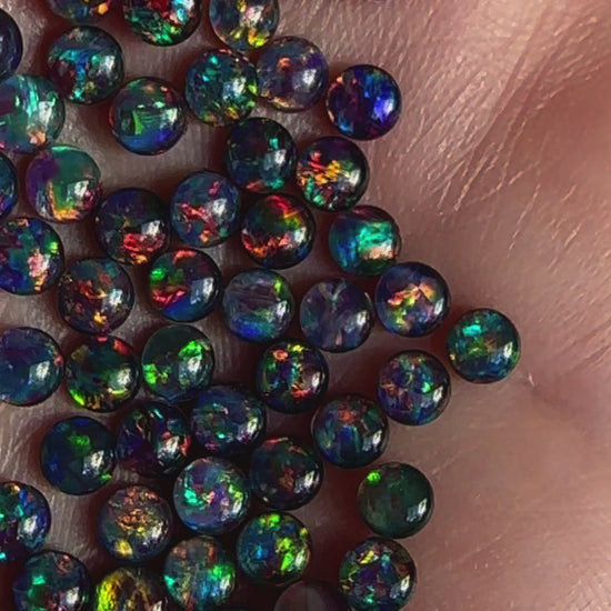 Australian Gem opal triplets 4 mm