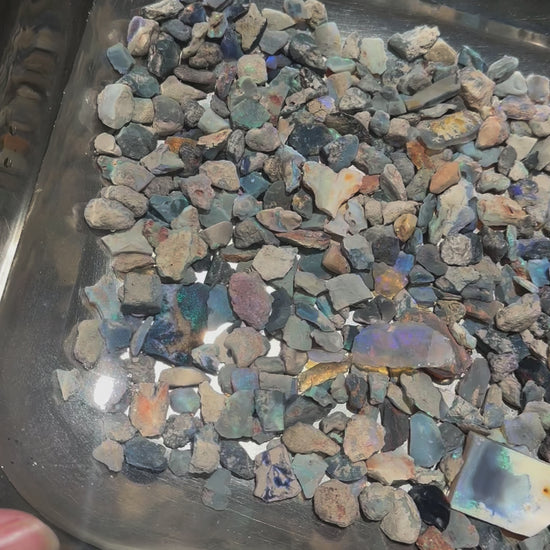 Lightning Ridge potch and colour rough opal 1,782.5 cts