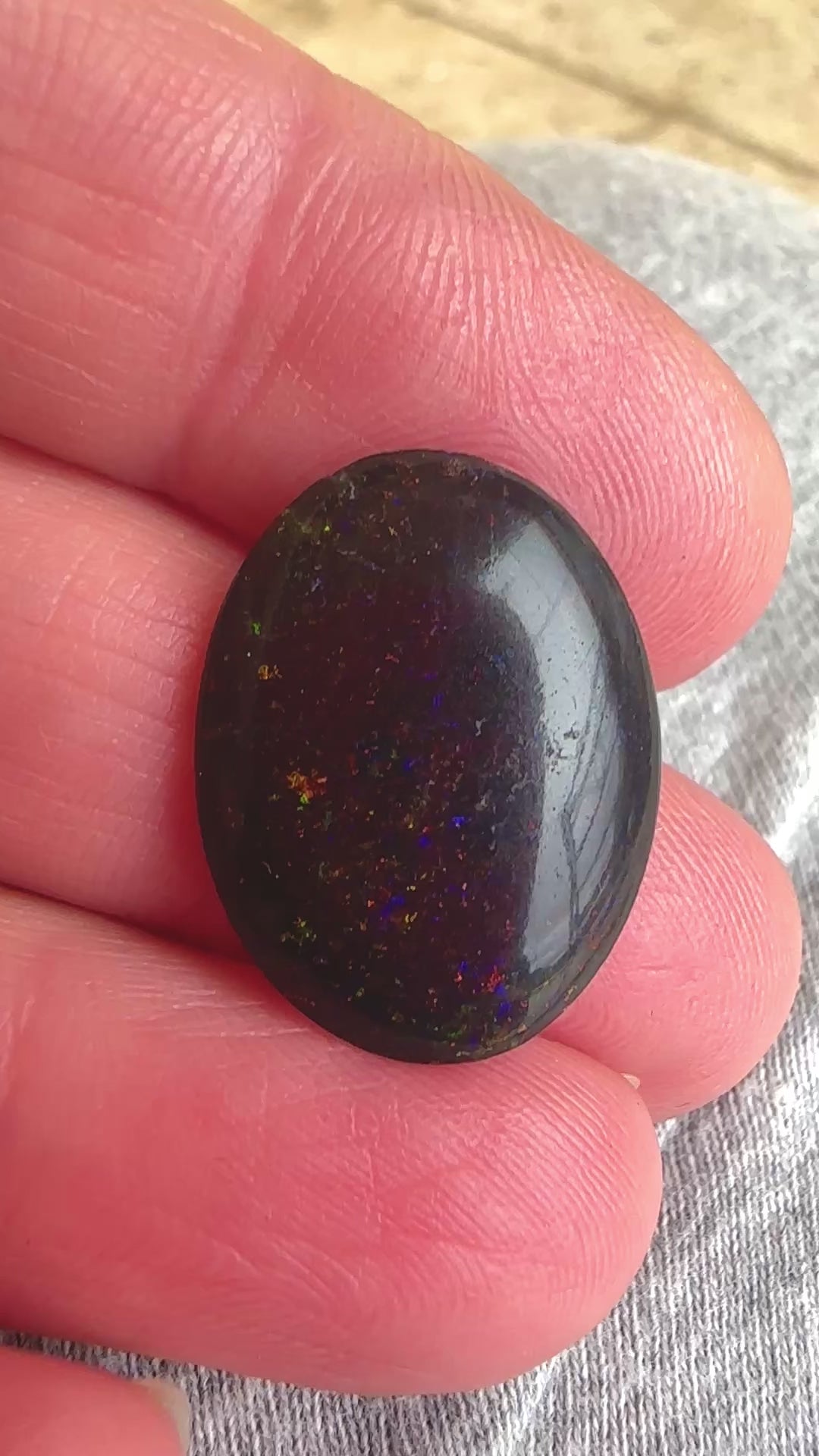 Opal Essence Australian Treated Andamooka Matrix multicolored Unset Pendant opal 