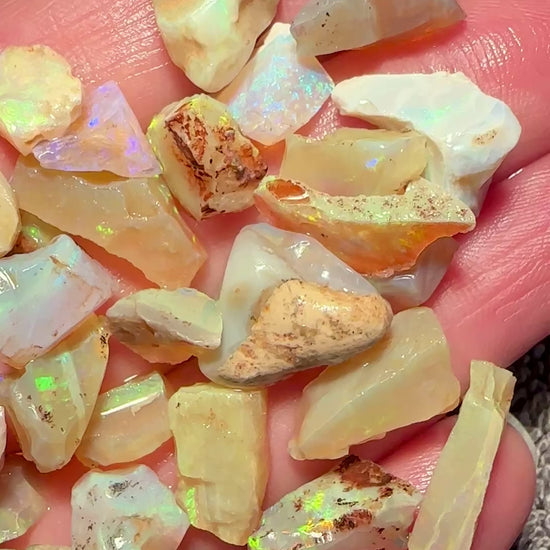 Lambina Crystal Opal Parcel 35.04g — Lambina, South Australia