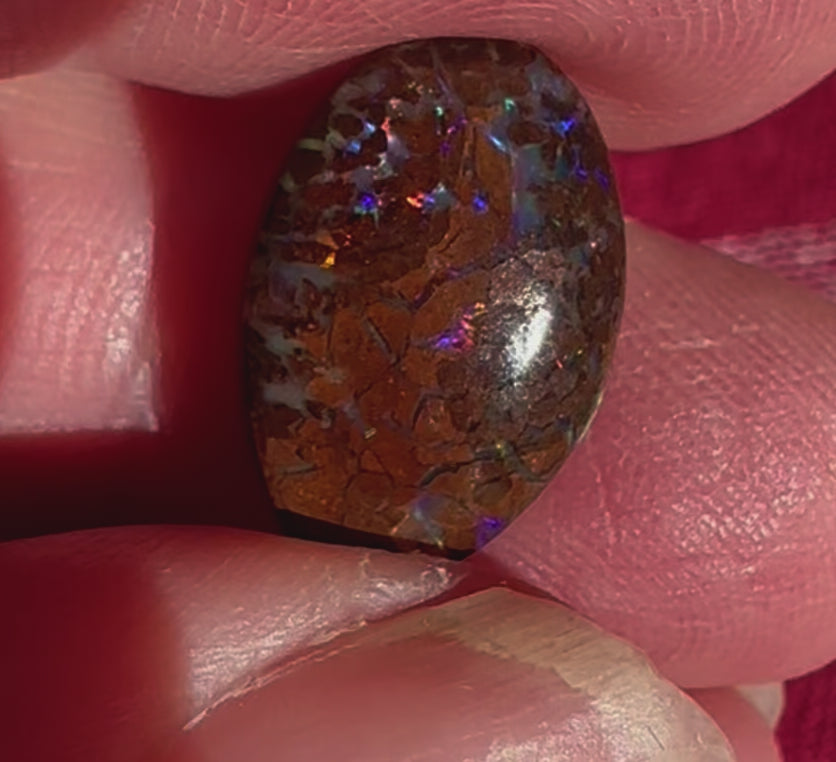 Australian Boulder opal cabochon &nbsp;5.3 cts