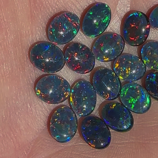 Australian Opal Triplets 9x7mm 