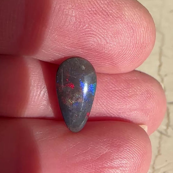 Opal Essence Treated Andamooka Matrix multicoloured Pendant 
