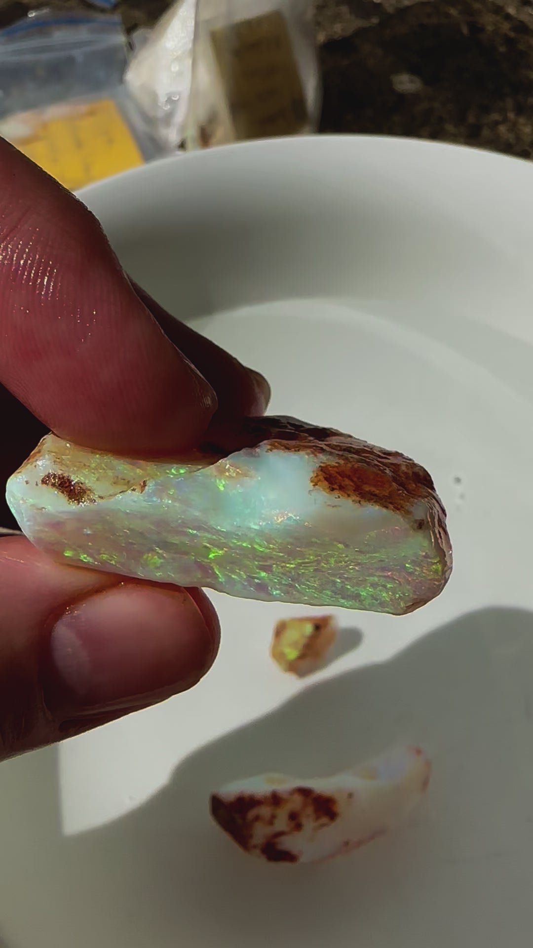 Australian, Lambina crystal rough opal parcel