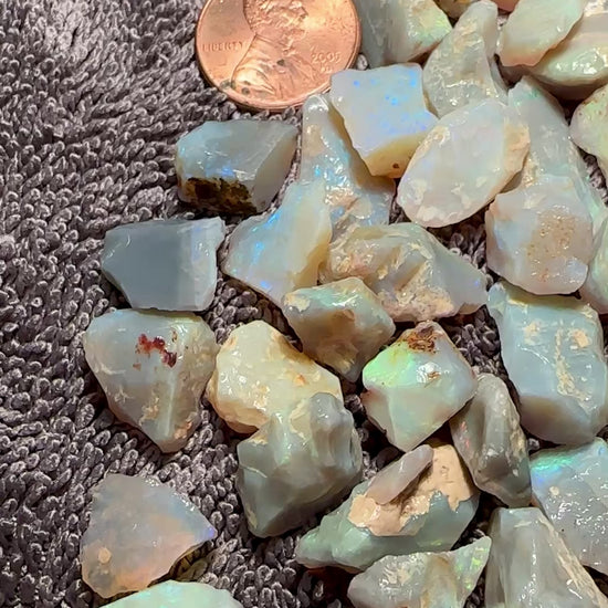 Lambina Crystal Opal Parcel 155.5g — Lambina, South Australia