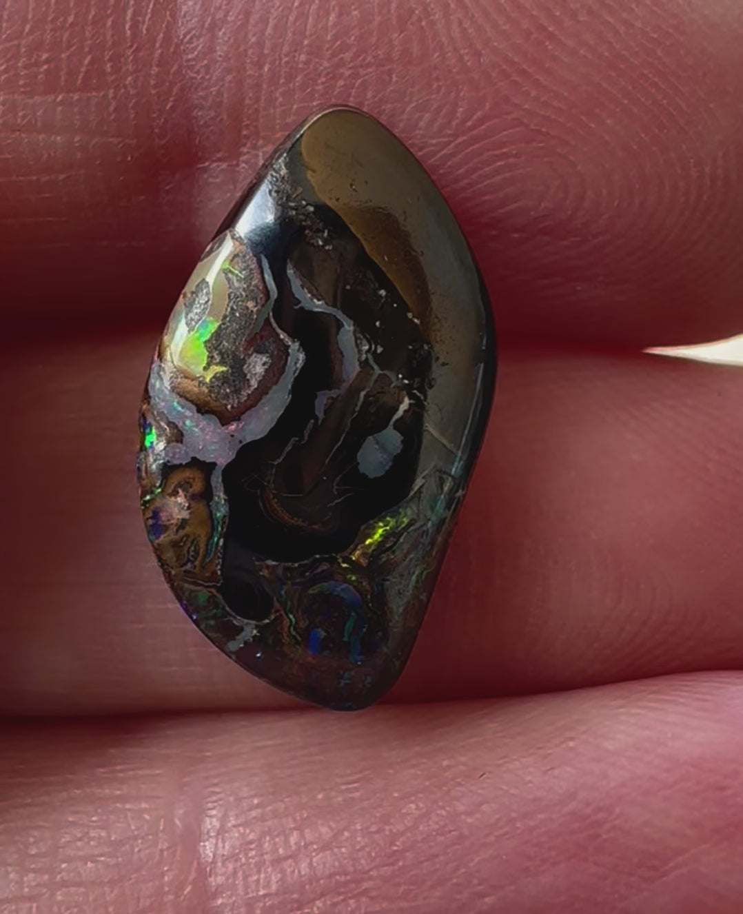Gorgeous Queensland Boulder picture opal 7.5 cts