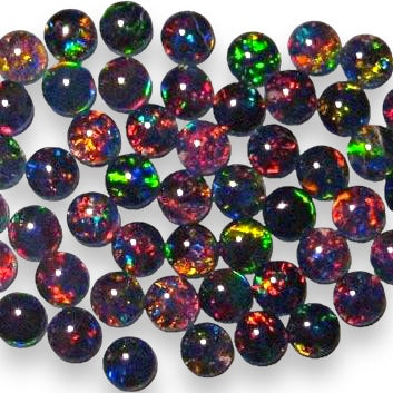 Product No.118 - 4mm round opal triplets - Opal Essence Wholesalers