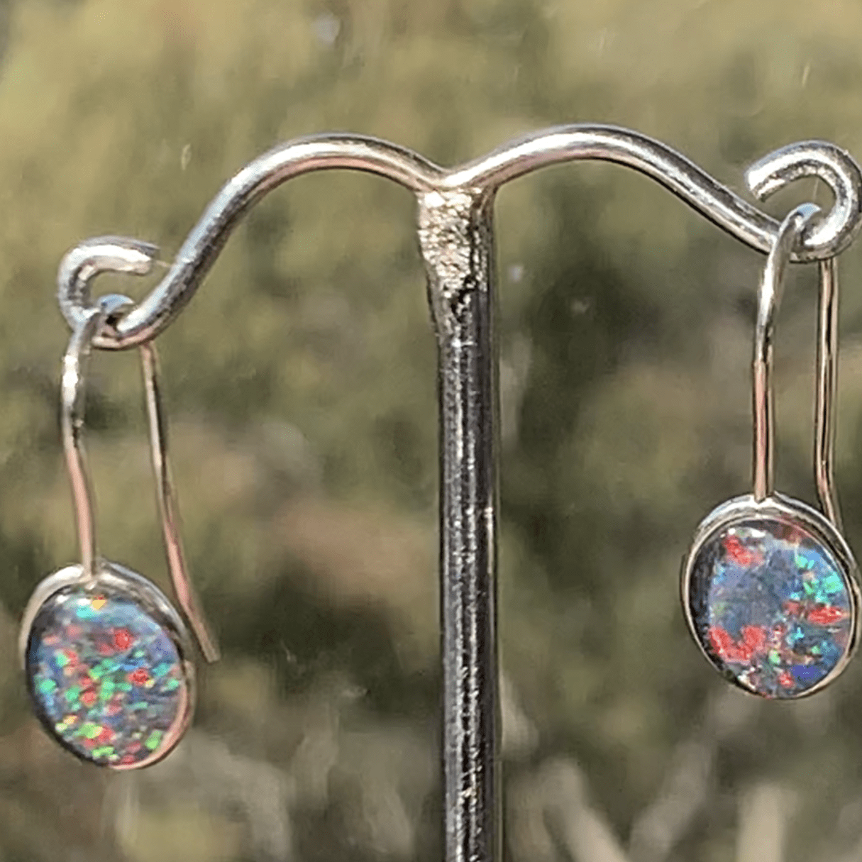 Opal Triplet Sterling Silver Earrings - Opal Essence Wholesalers 