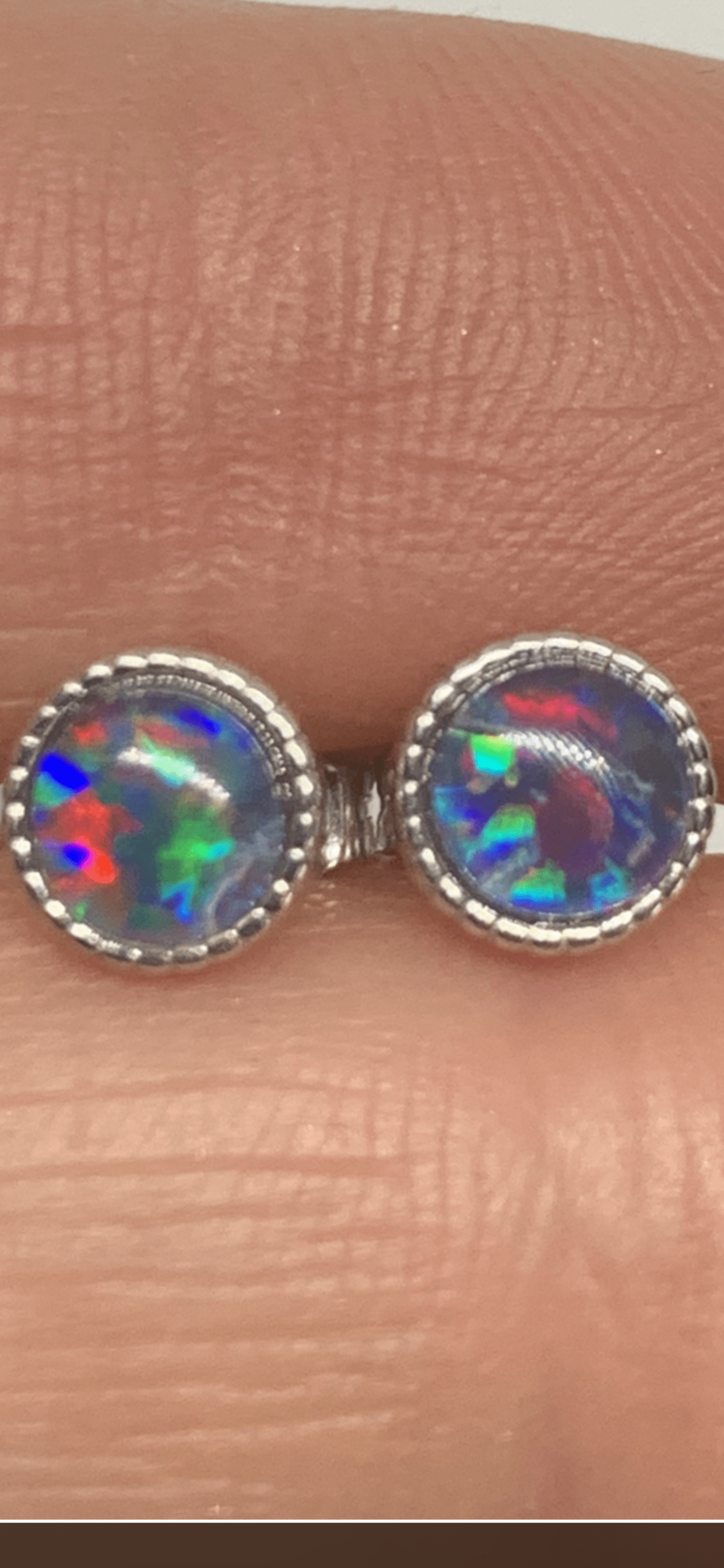 Opal Triplet Stud Earrings - Opal Essence Wholesalers 